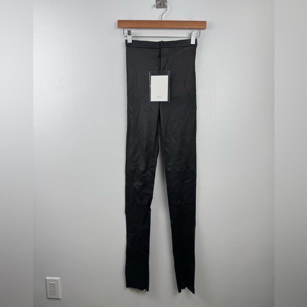 NWT WARDROBE.NYC Women Leather Legging Black Size XS